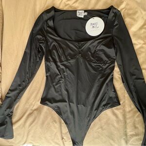 Princess Polly Black Fitted Bustier Bodysuit